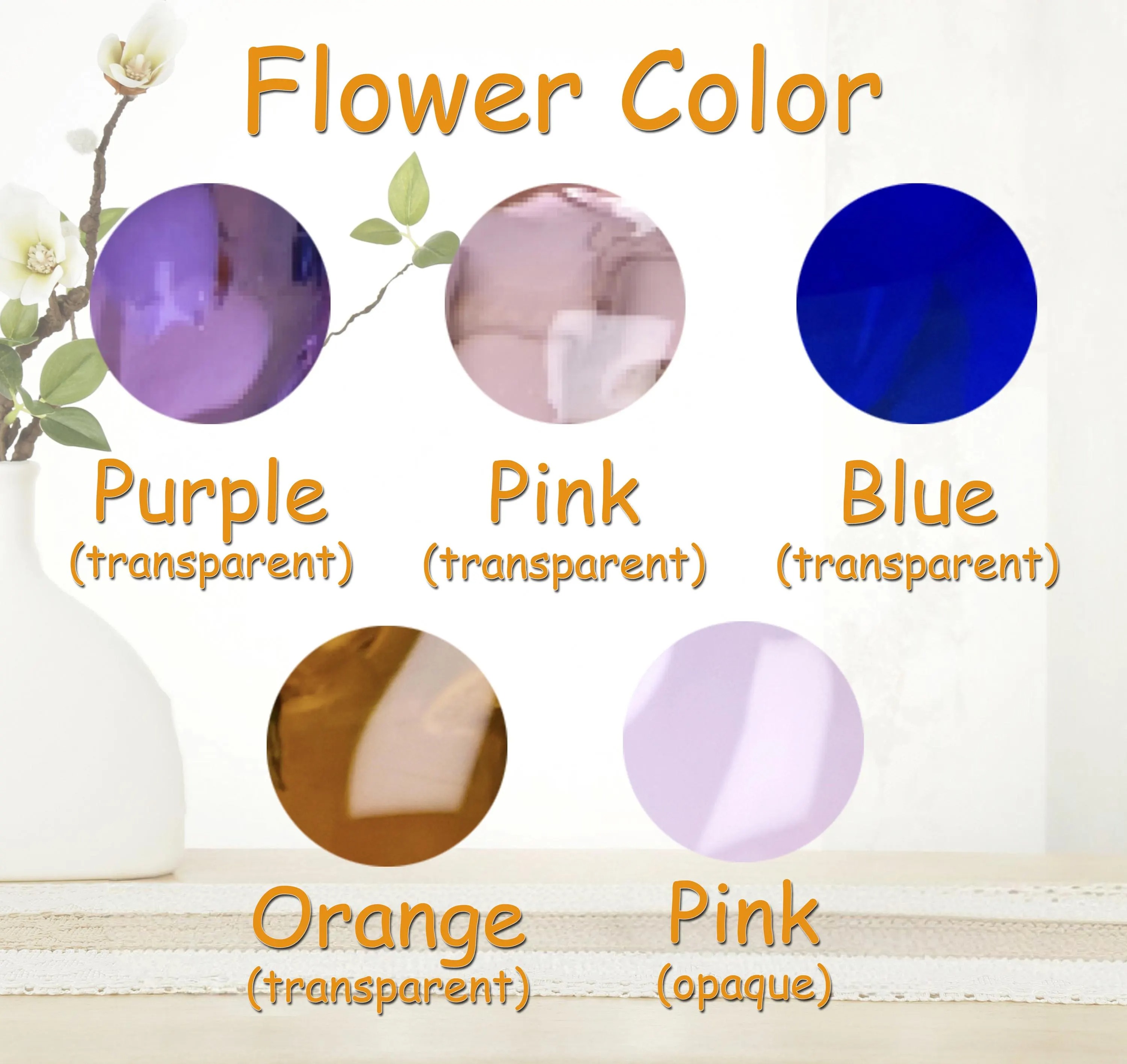 Tulip Glass Flower Potted Gift for Mother