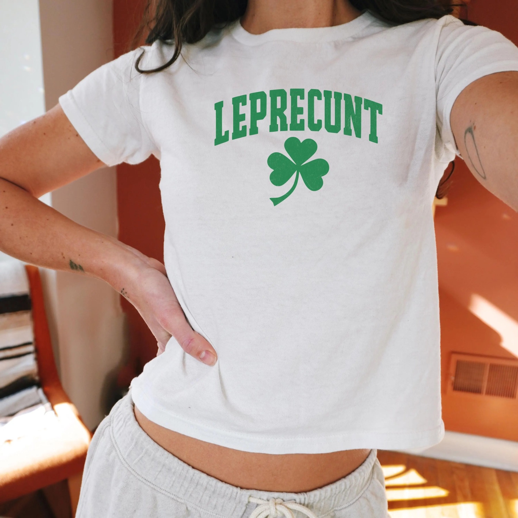 Leprecunt Y2k Irish T-shirt