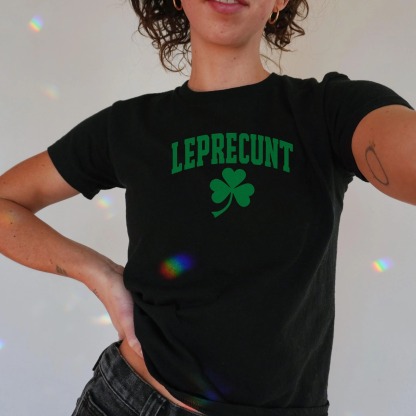 Leprecunt Y2k Irish T-shirt