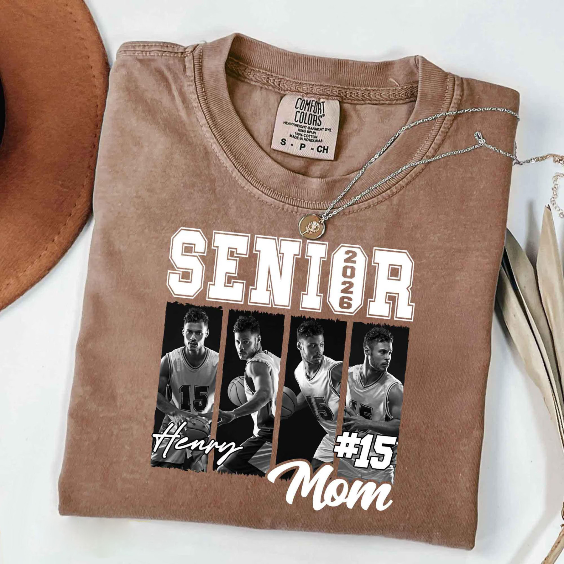Custom 2026 Senior Basketball Mom T-Shirt