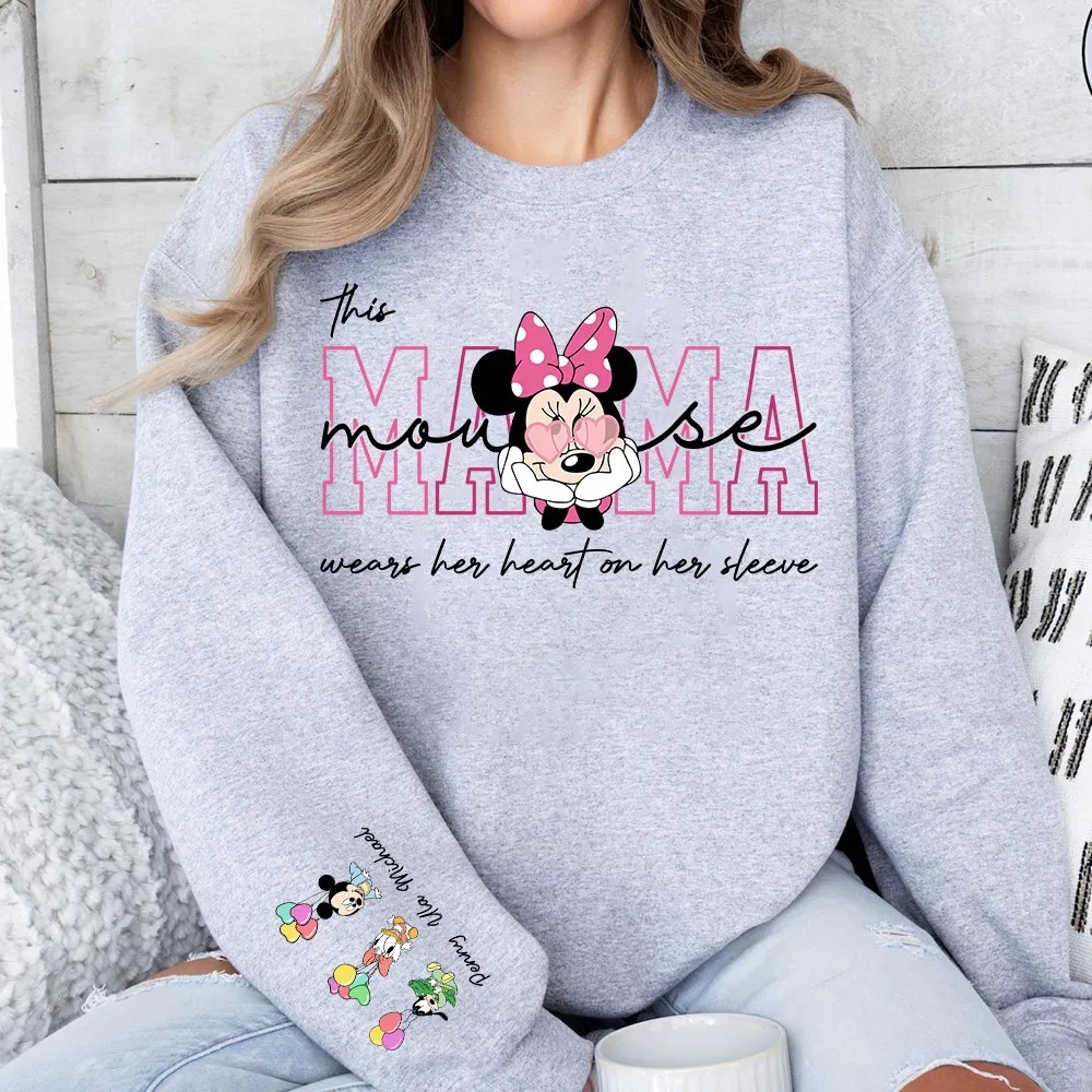 Custom MAMA Mouse Crewneck/Hoodie, With Kids Names