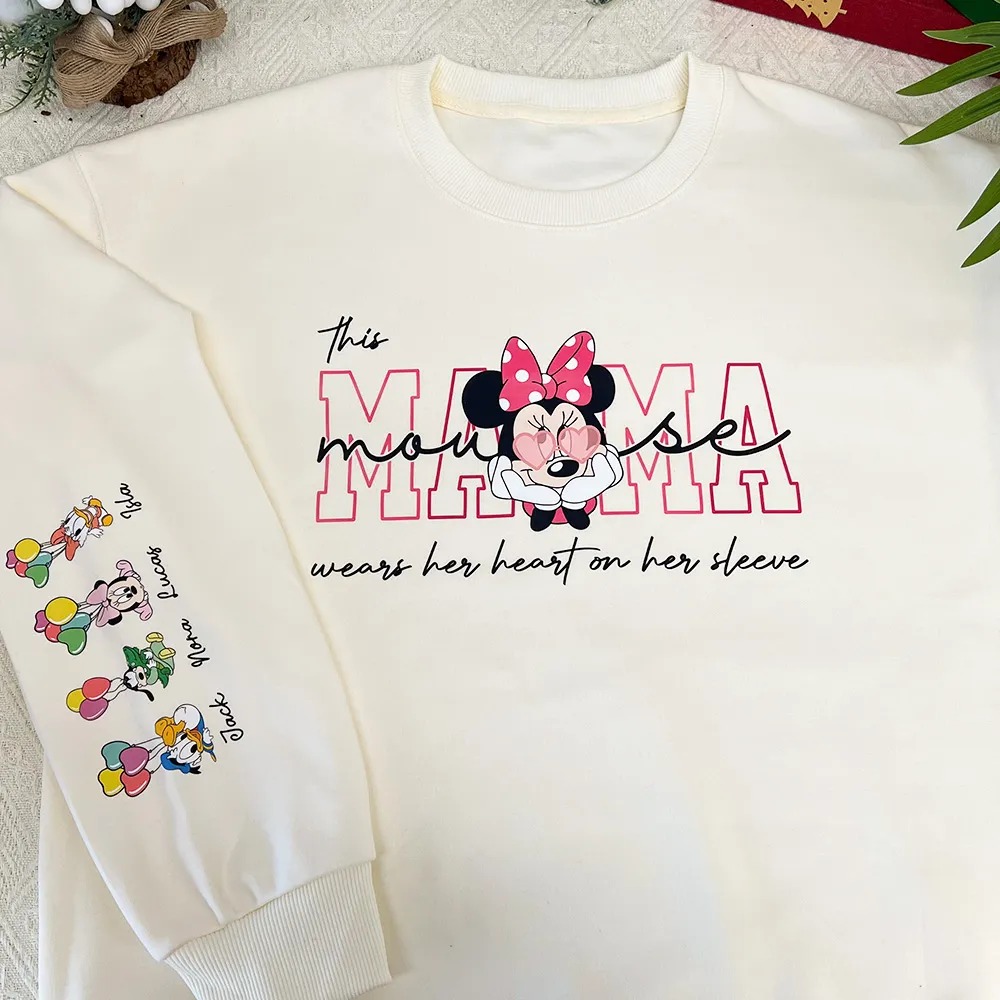 Custom MAMA Mouse Crewneck/Hoodie, With Kids Names