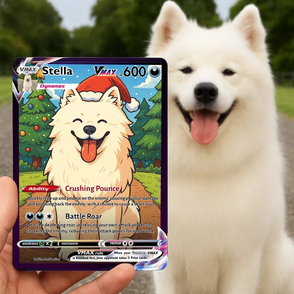 Personalized Pet Anime Art Trading Card