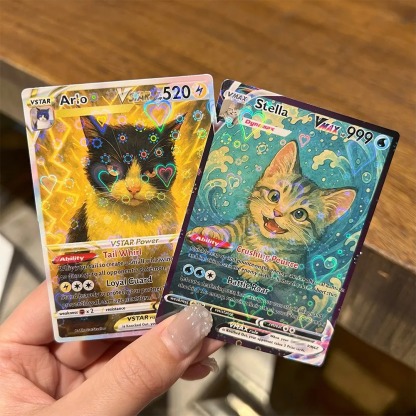 Personalized Pet Anime Art Trading Card