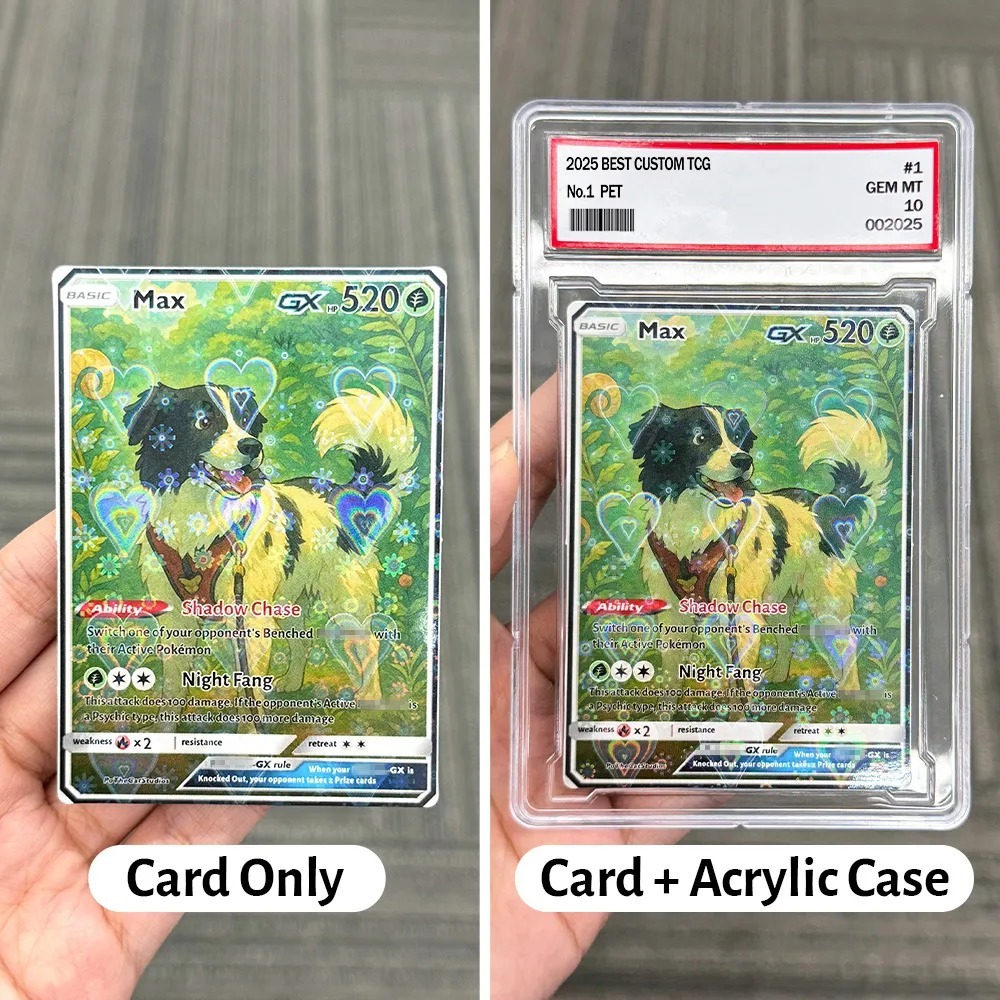 Personalized Pet Anime Art Trading Card