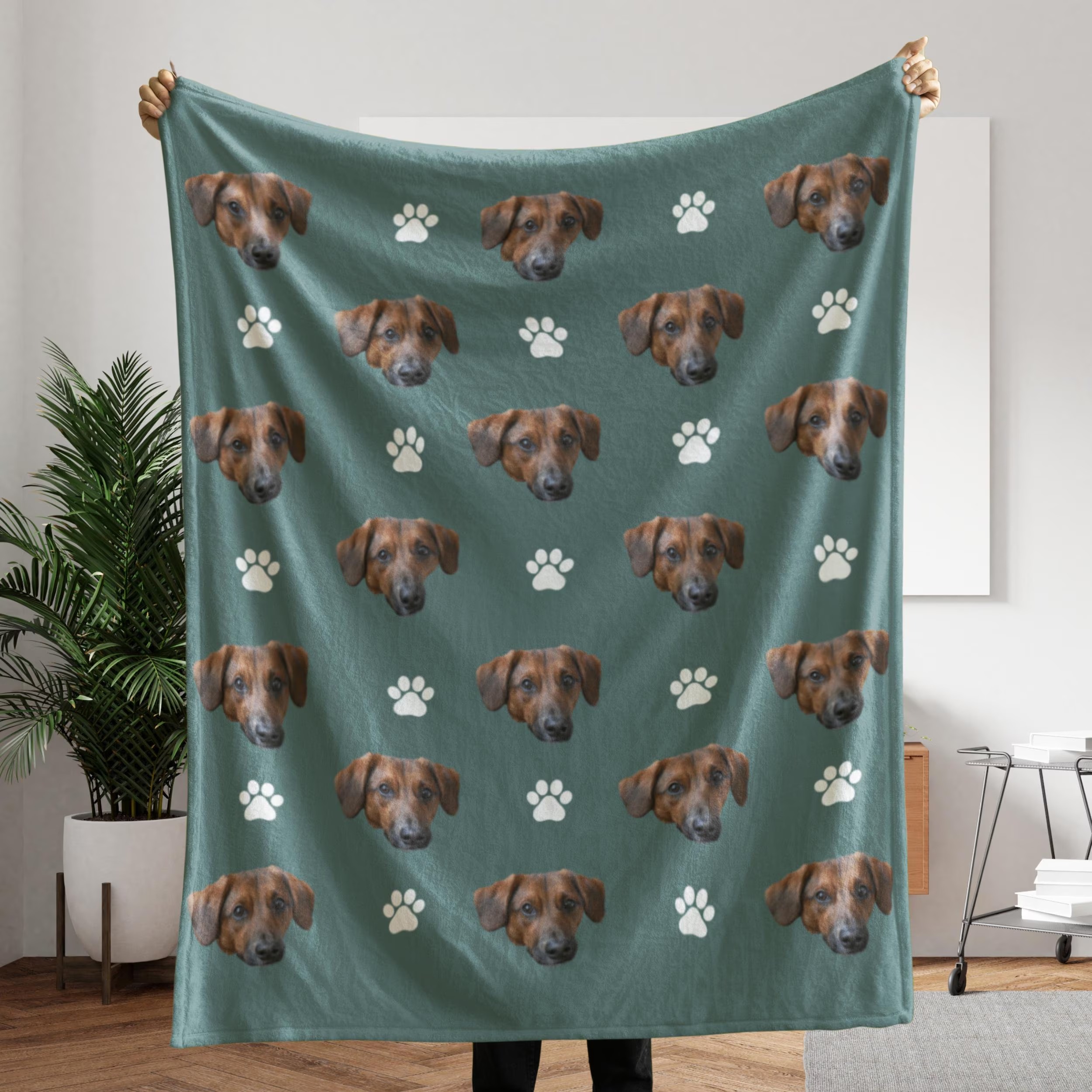 Custom Baby Photo Blanket for Grandma/Mama