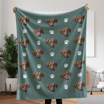 Custom Baby Photo Blanket for Grandma/Mama