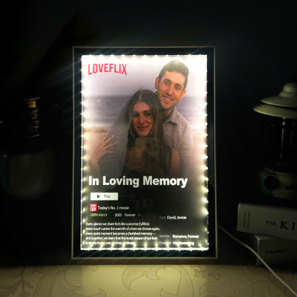 Personalized Couple Memories Mirror Light Box