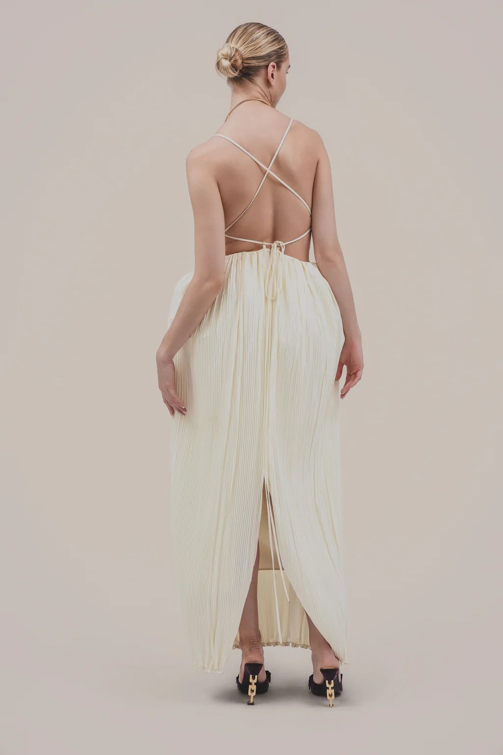 Deep V Floretta Dress