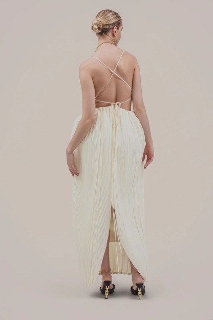 Deep V Floretta Dress