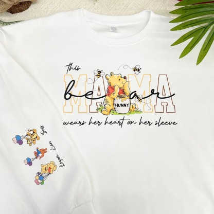 Custom MAMA Bear Crewneck/Hoodie, With Kids Names