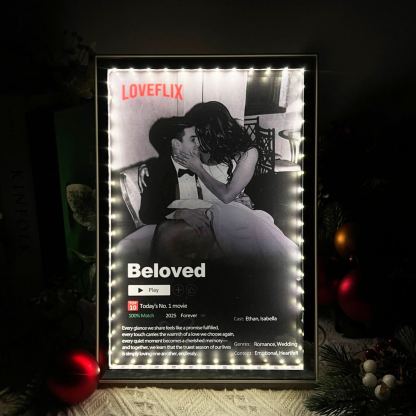 Personalized Couple Memories Mirror Light Box