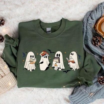Ghost Book Dragon Sweatshirt, Ghost 4th Wing Bookish Shirt