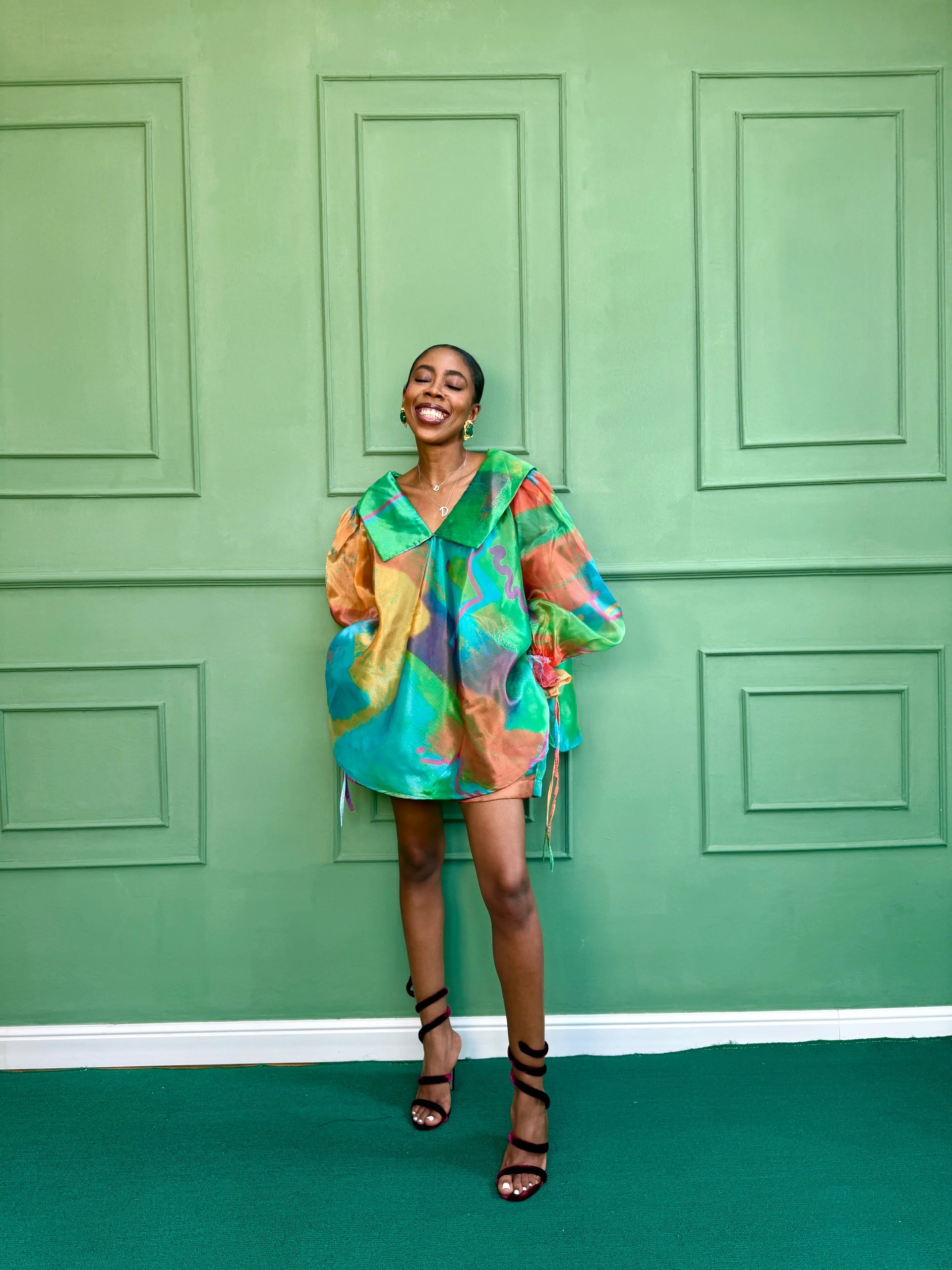 Organza Full Top With Drawstrings