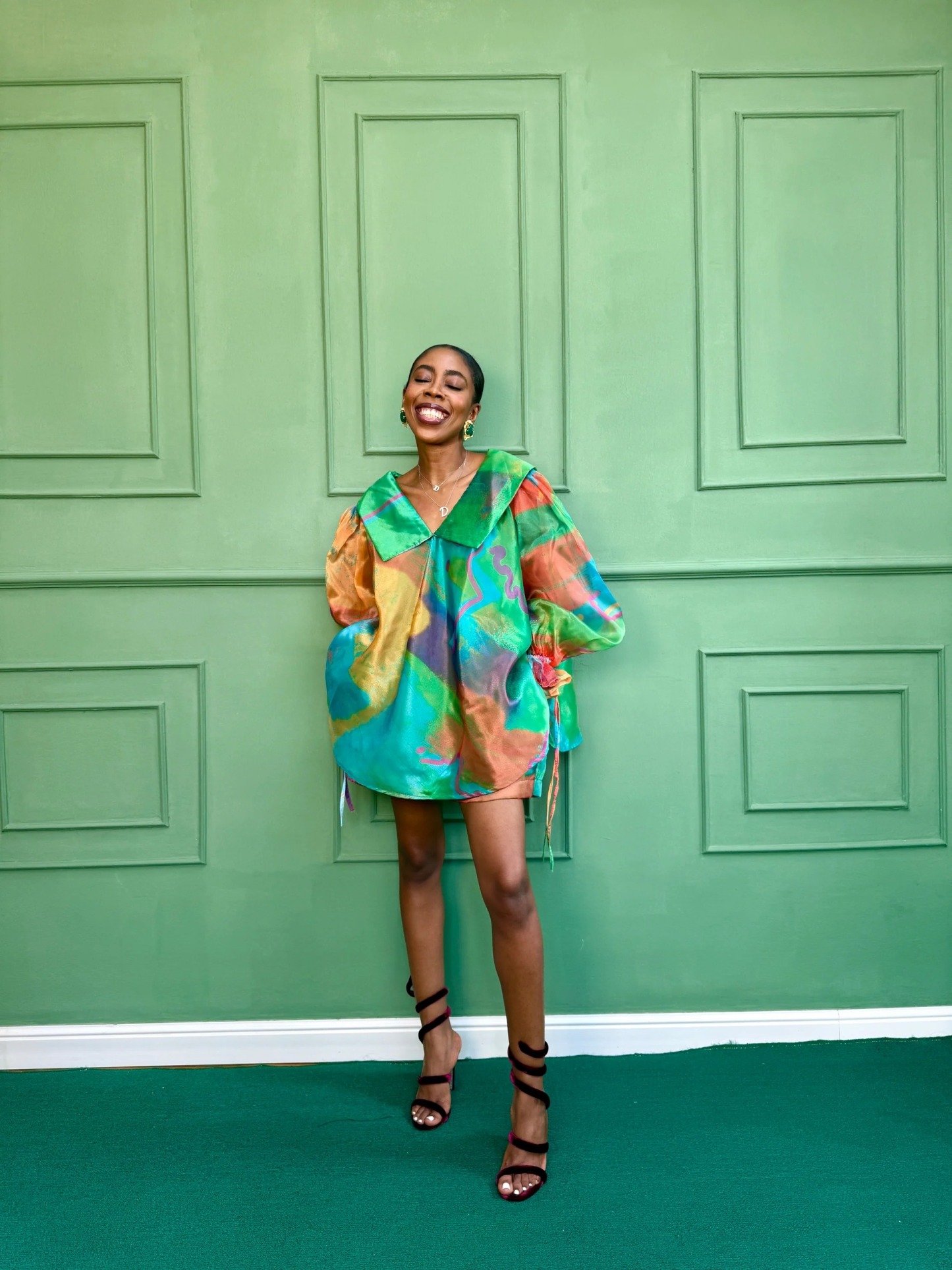 Organza Full Top With Drawstrings