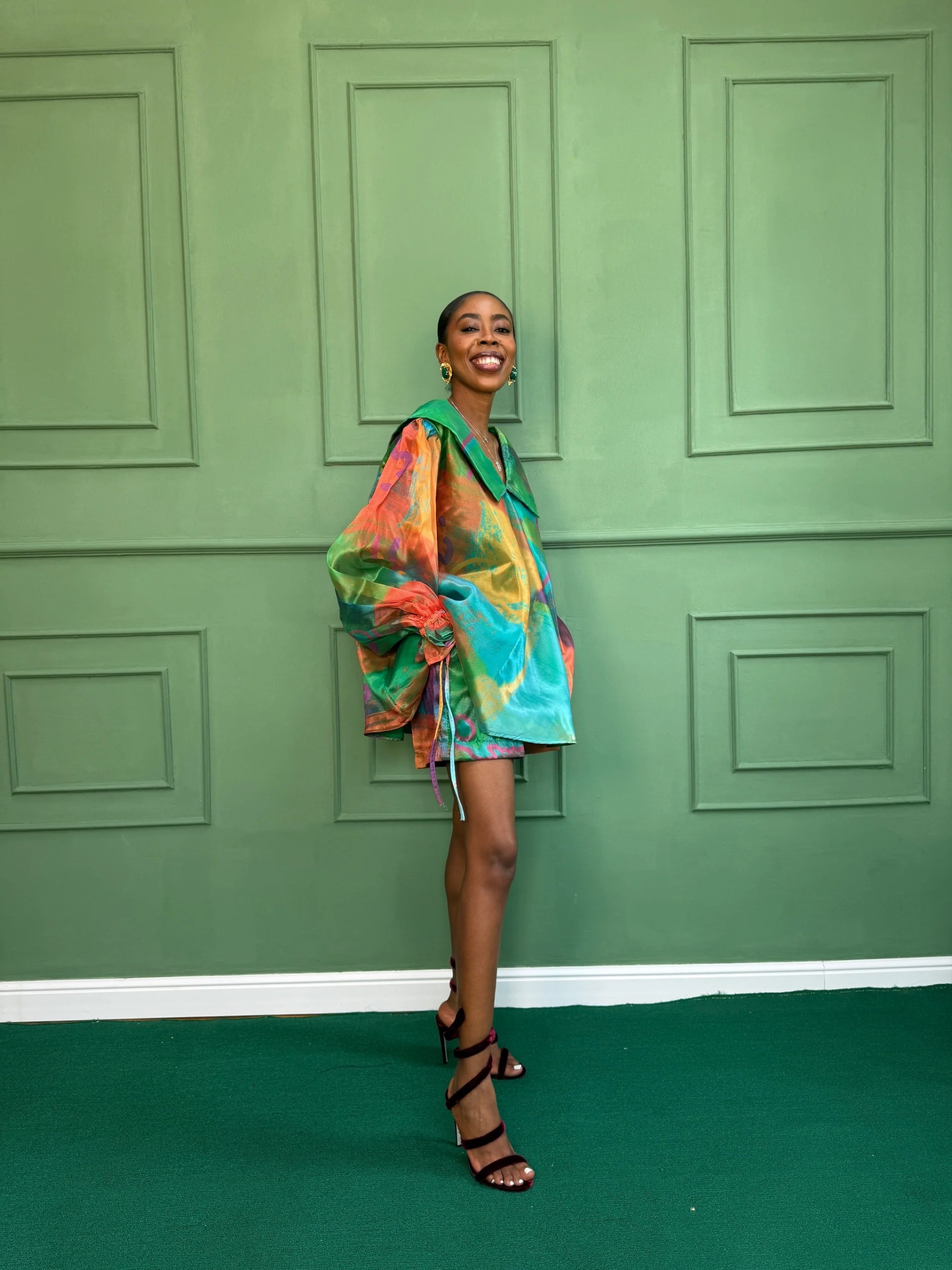 Organza Full Top With Drawstrings