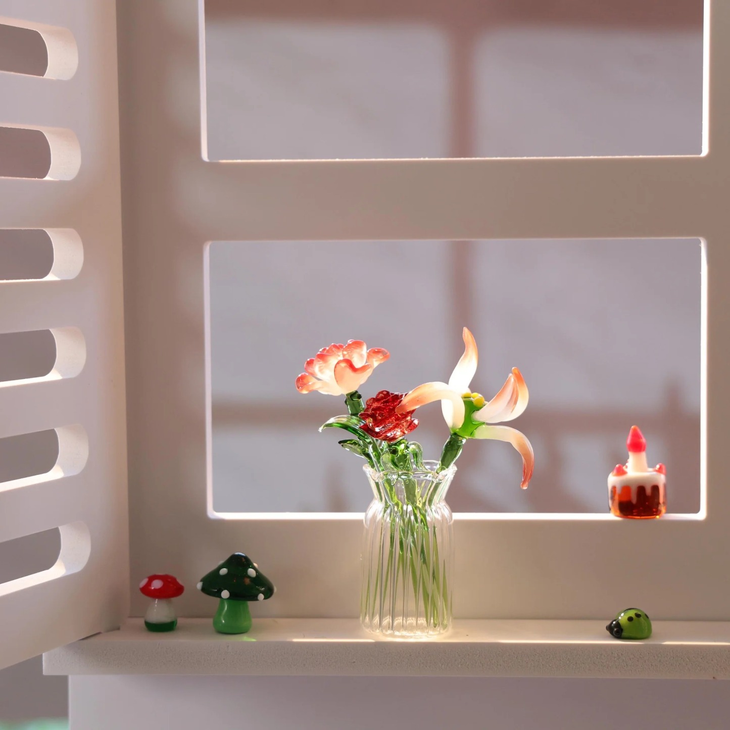 Personalized Stained Bouquet Glass Birth Month Flower Gift for Mom/Grandma