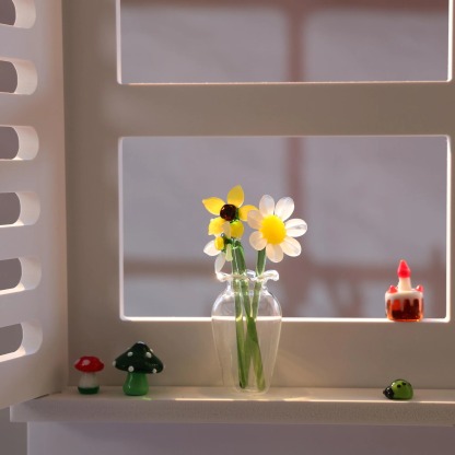 Personalized Stained Bouquet Glass Birth Month Flower Gift for Mom/Grandma