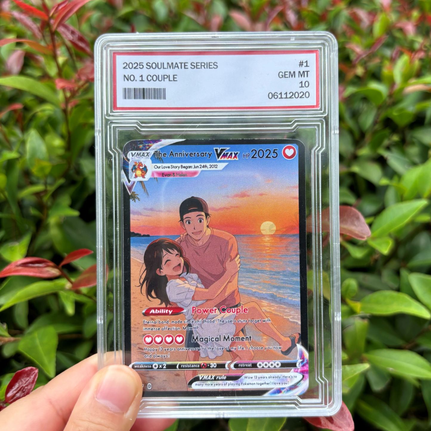 Personalized Photo Anime VMAX Card