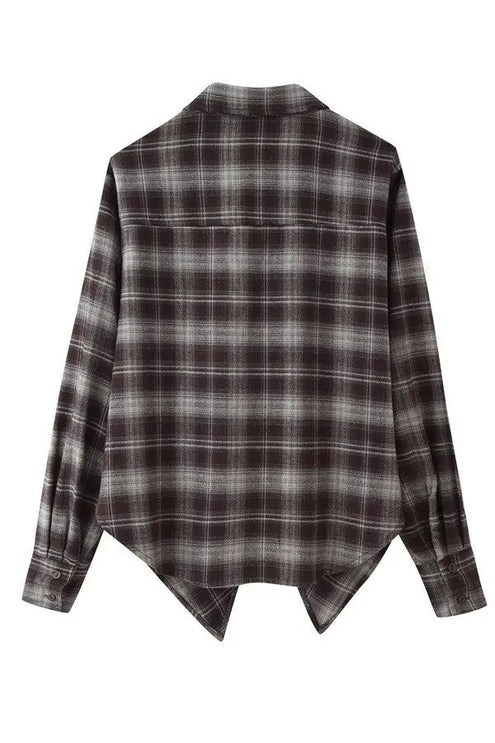 Helen Plaid Top