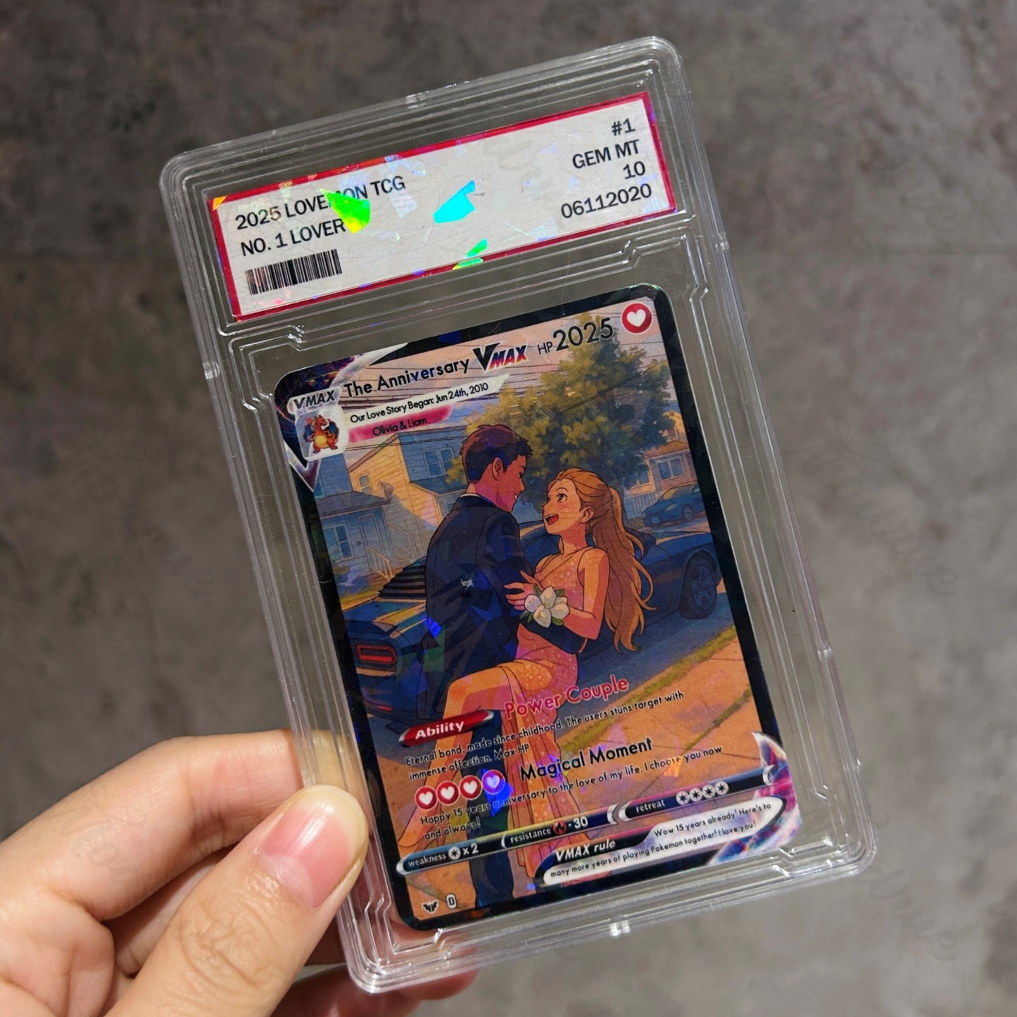 Personalized Photo Anime VMAX Card