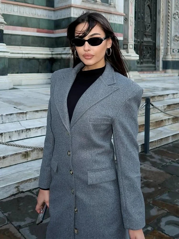 Iris Cinched Waist Long Coat