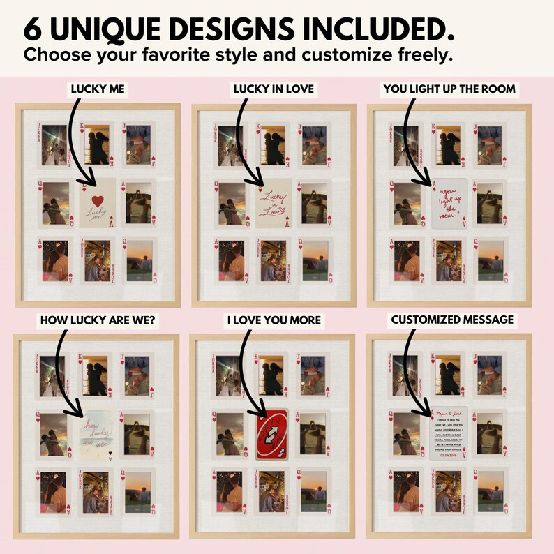 Custom Photo Playing Cards Frame