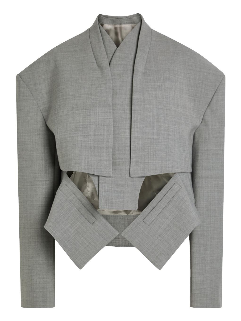 Cut-out Woven Jacket