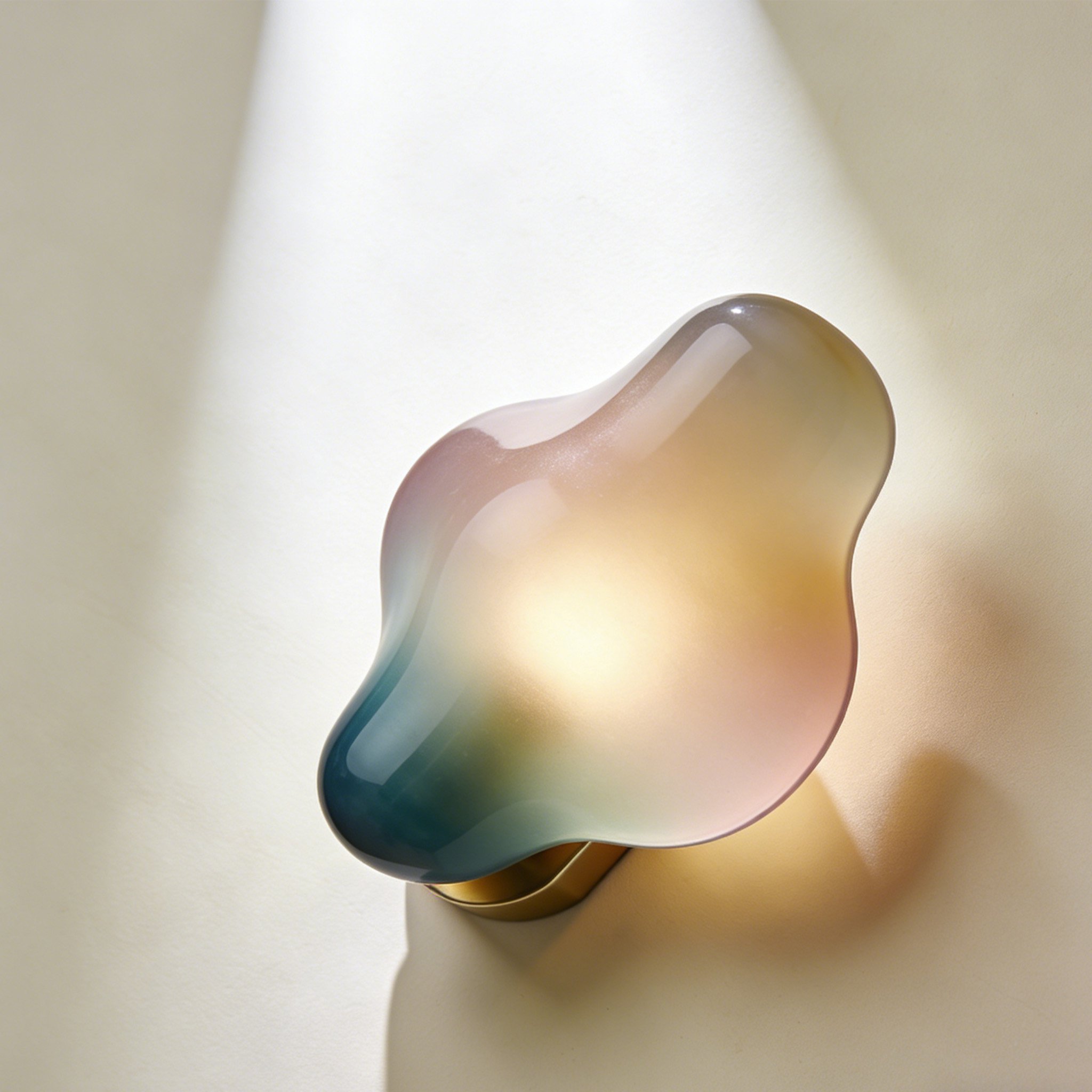 Modern minimalist wall lamp mounted in living room