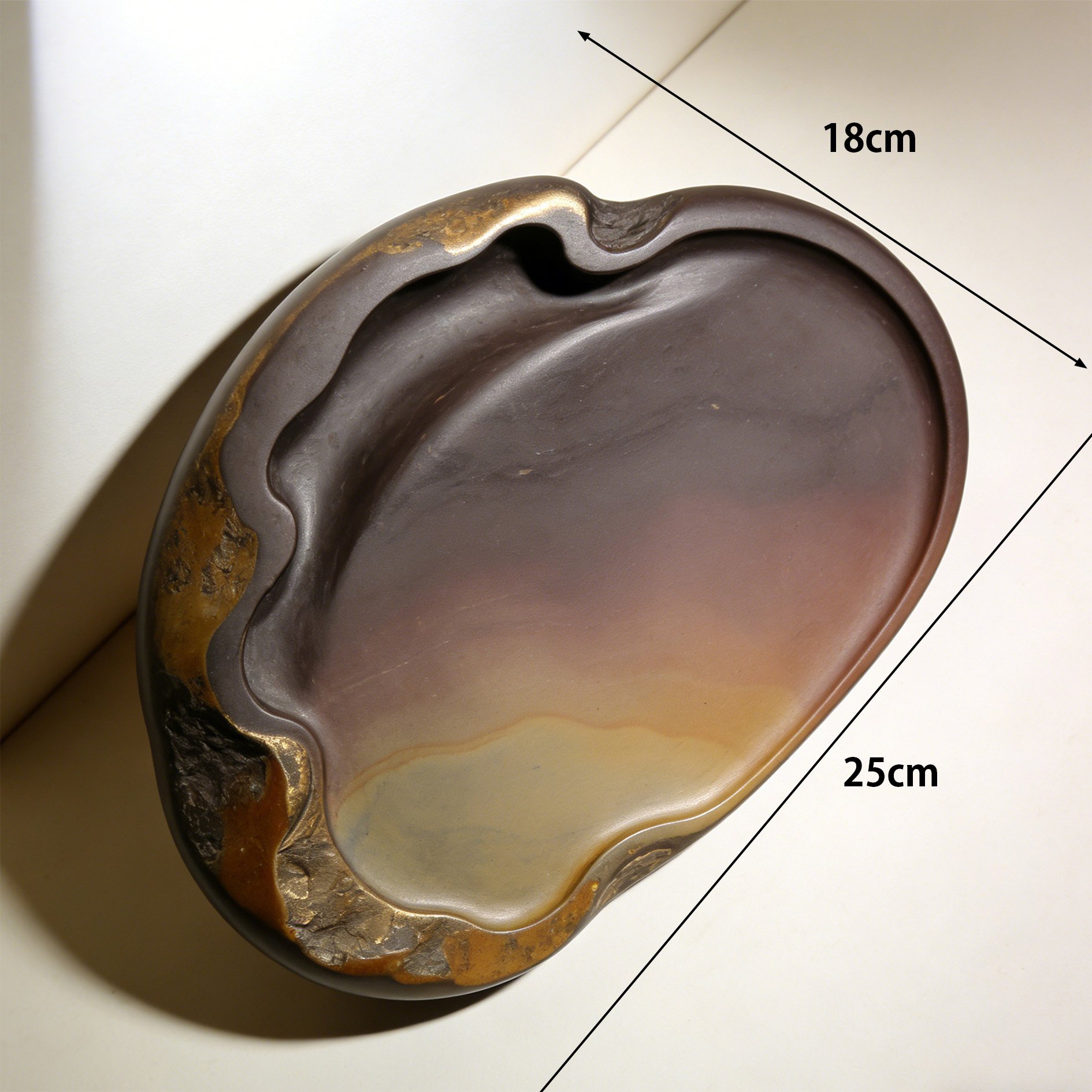 Close-up of smooth surface calligraphy inkstone