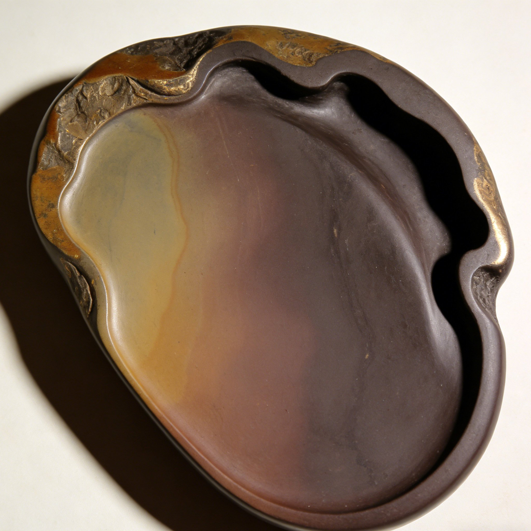 Traditional Chinese ink stone for brush calligraphy