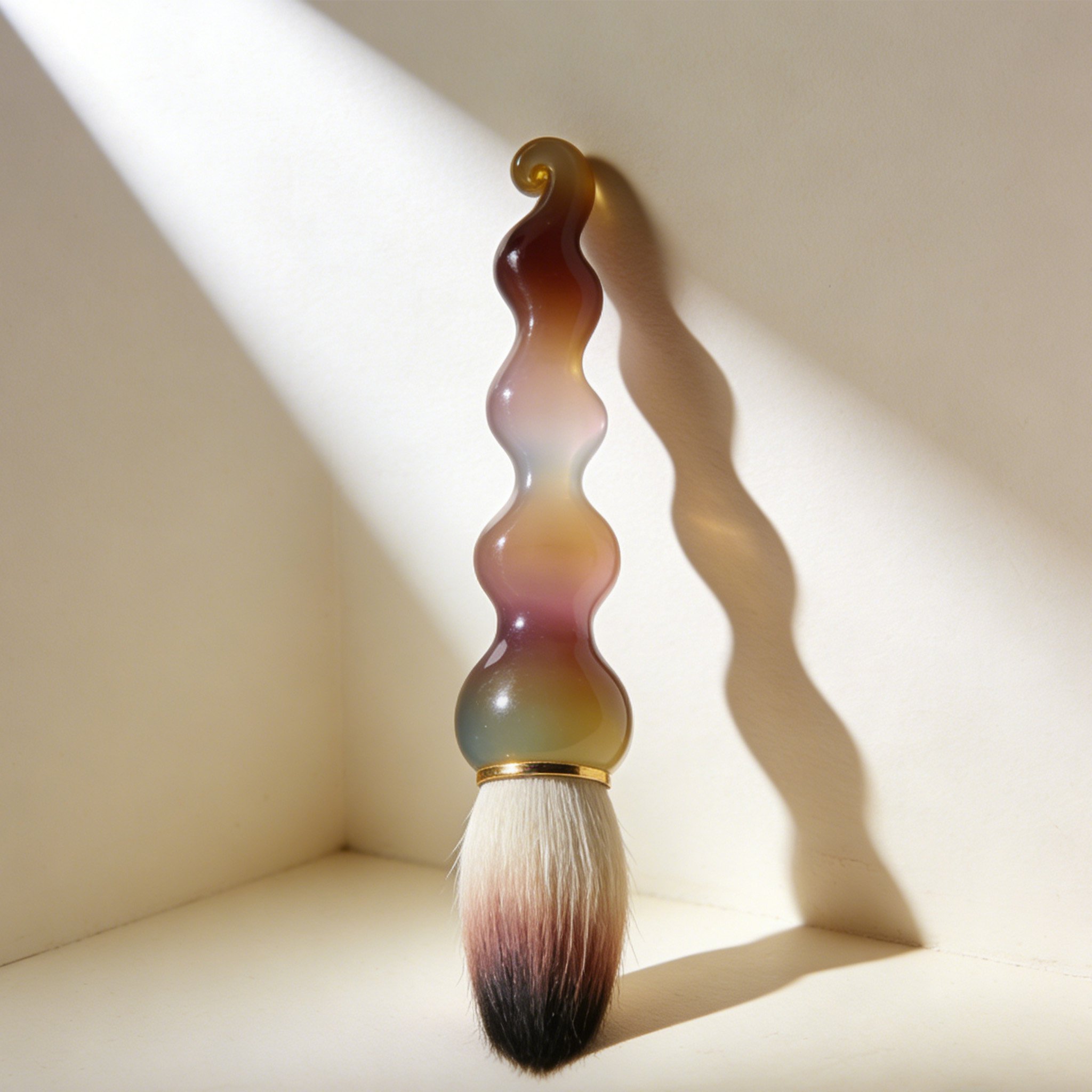 Close-up of Chinese calligraphy brush tips