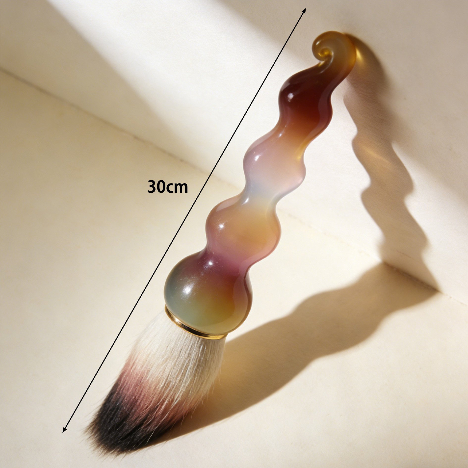 Set of three rice paper painting brushes