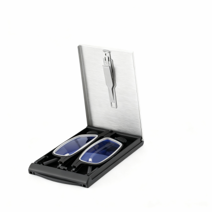 Gafas de lectura de estilo business con estuche plegable