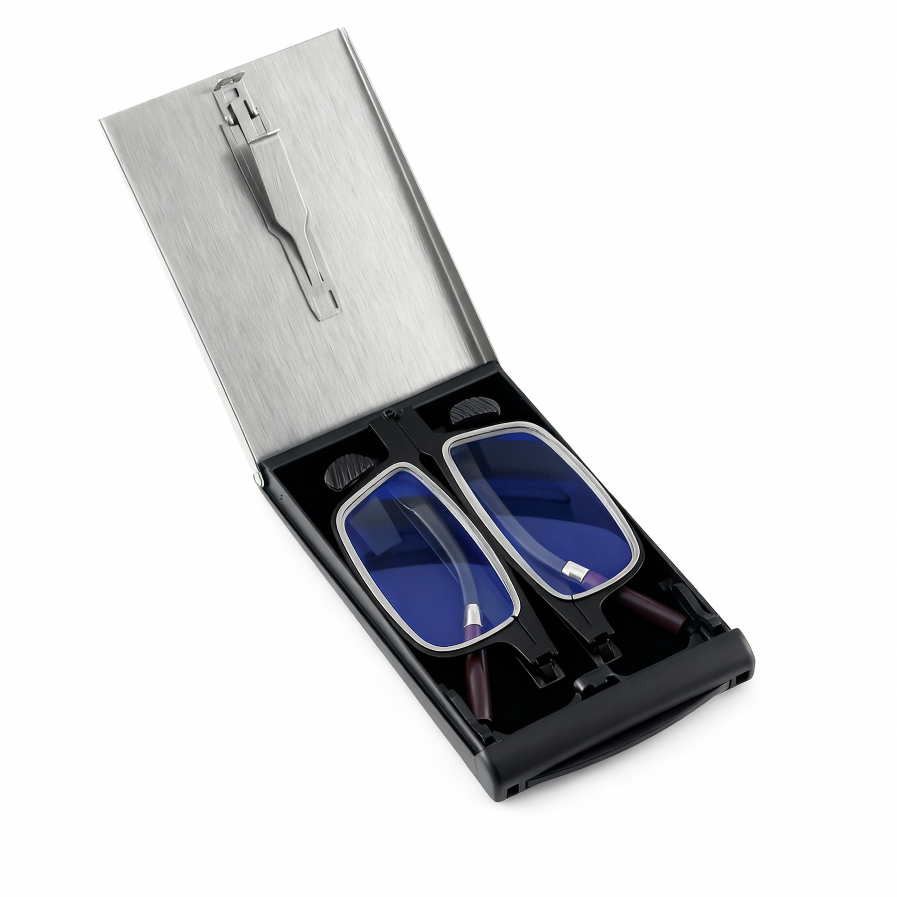 Gafas de lectura de estilo business con estuche plegable