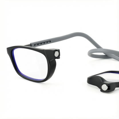Gafas de lectura portátiles con colgante magnético para el cuello