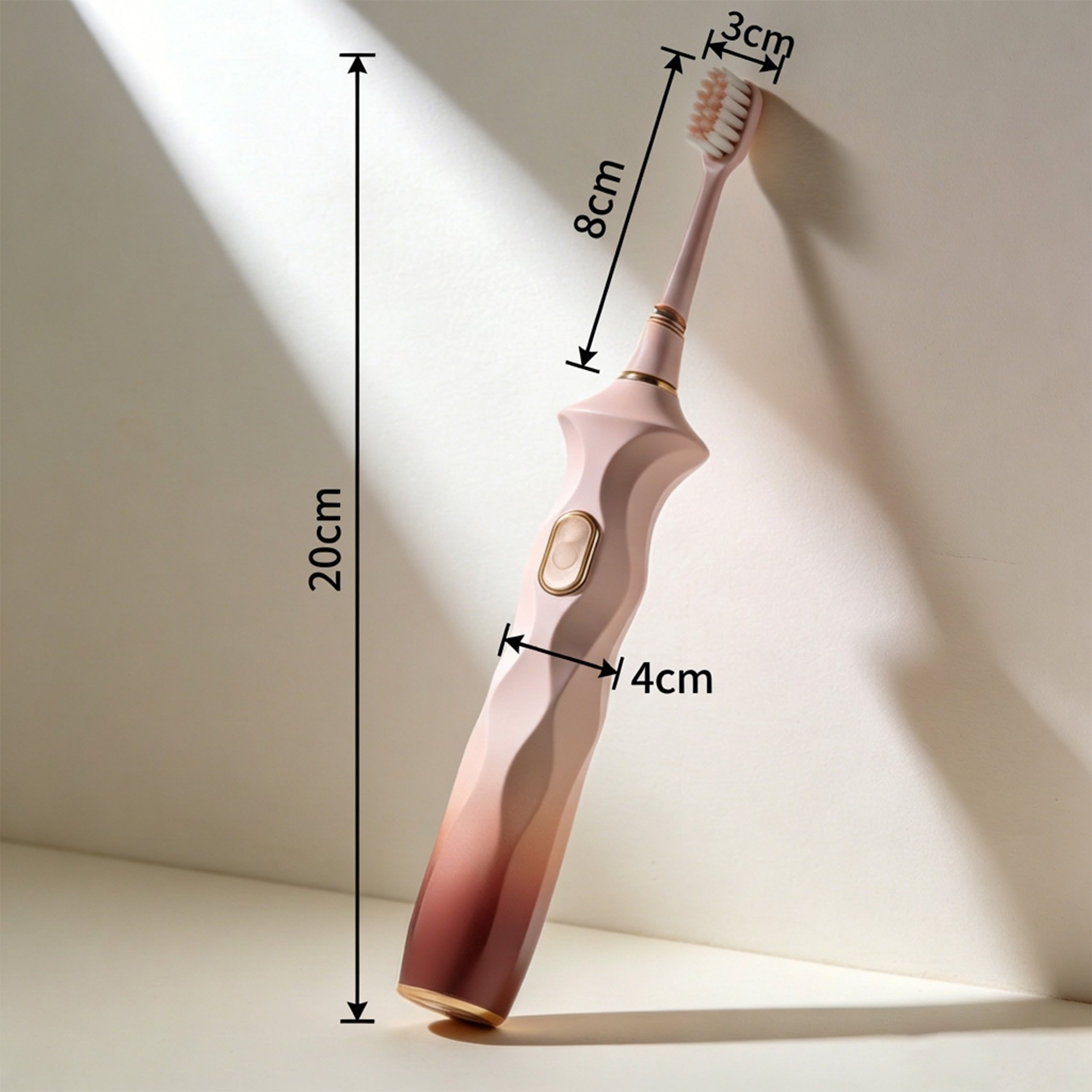 Soniczna szczoteczka do zębów elektryczna w białym kolorze