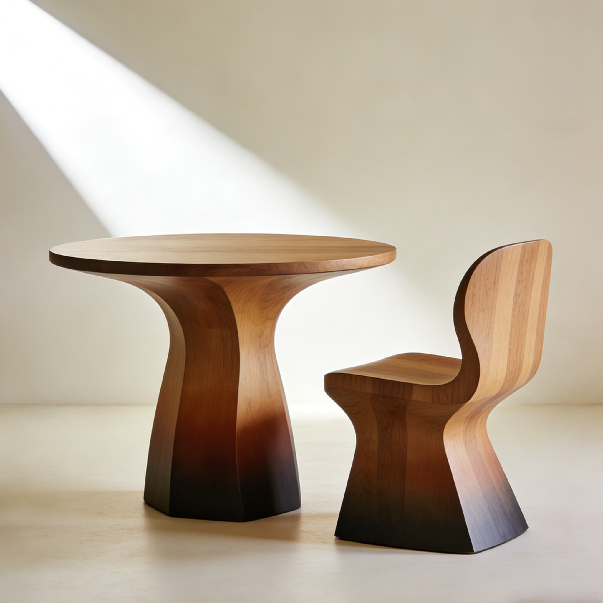 Nowoczesny zestaw stołu i krzeseł do domu