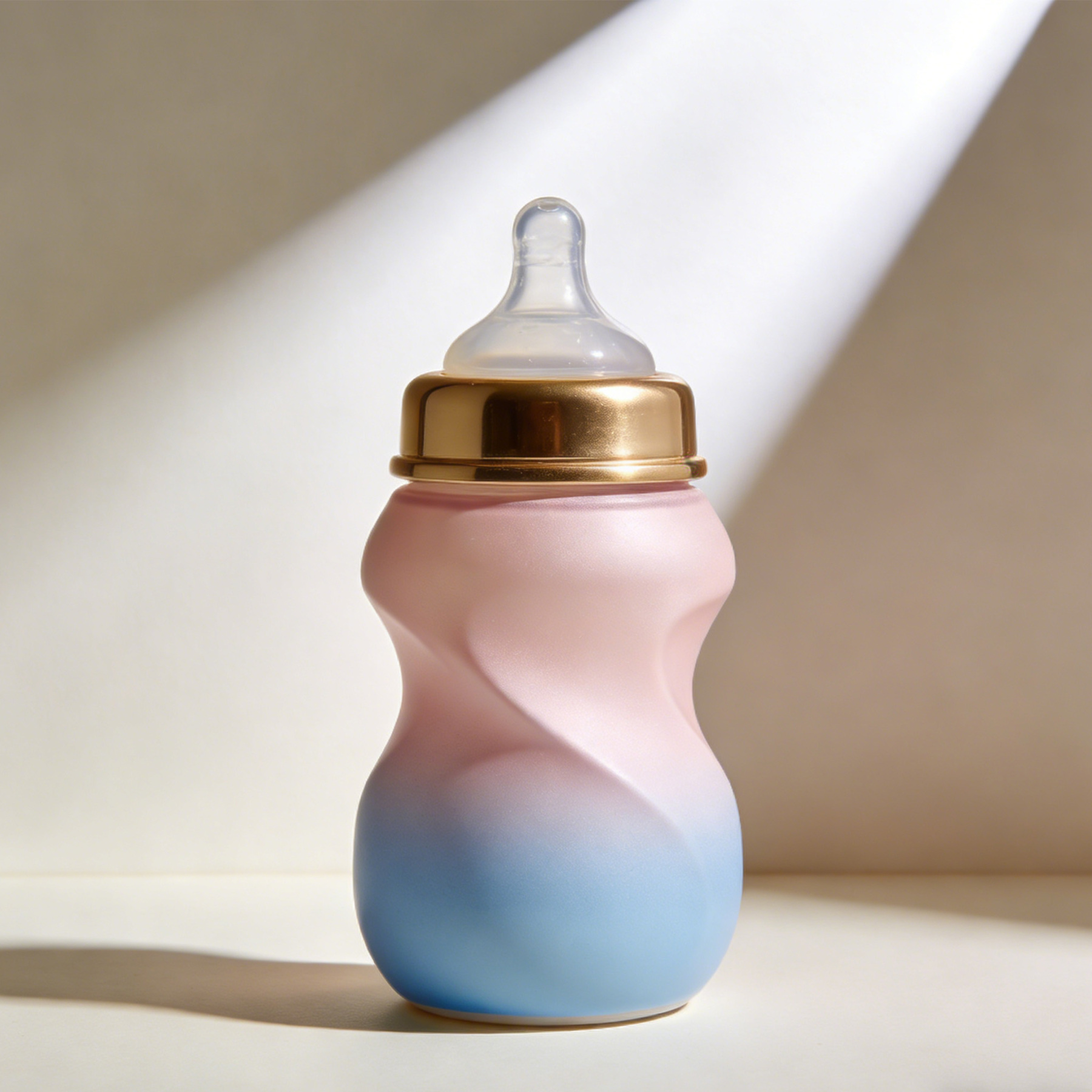 Szklana butelka do karmienia z szeroką szyjką