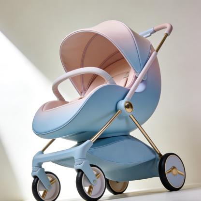 Wózek dziecięcy z regulowanym oparciem