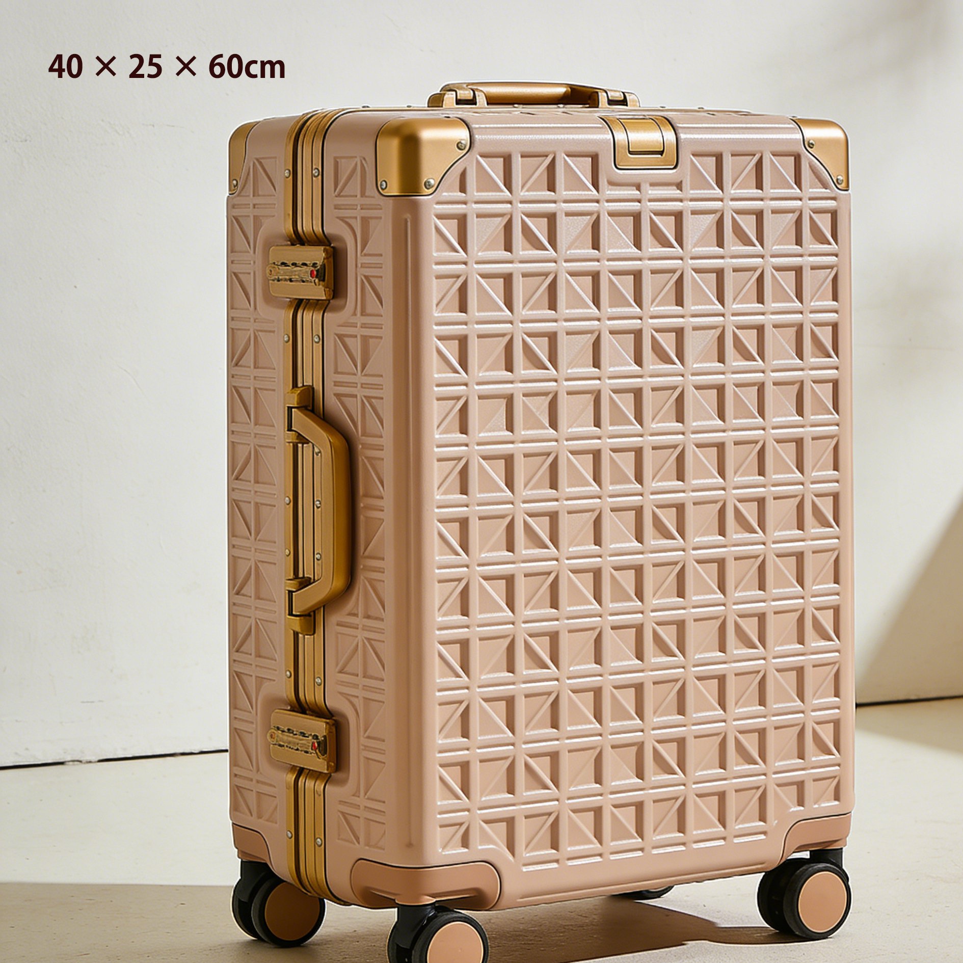 Wytrzymała walizka na kółkach z zamkiem TSA