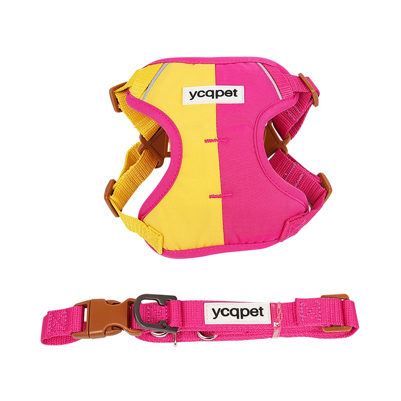 Reflective Dog Harness with Leash Attachment Vest-Style Dog Leash for Walking