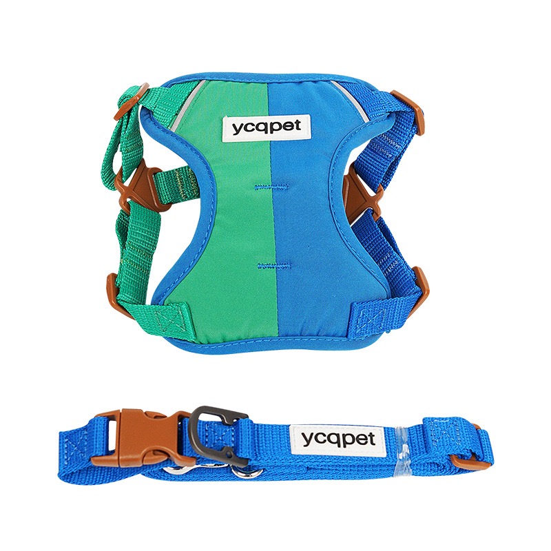 Reflective Dog Harness with Leash Attachment Vest-Style Dog Leash for Walking