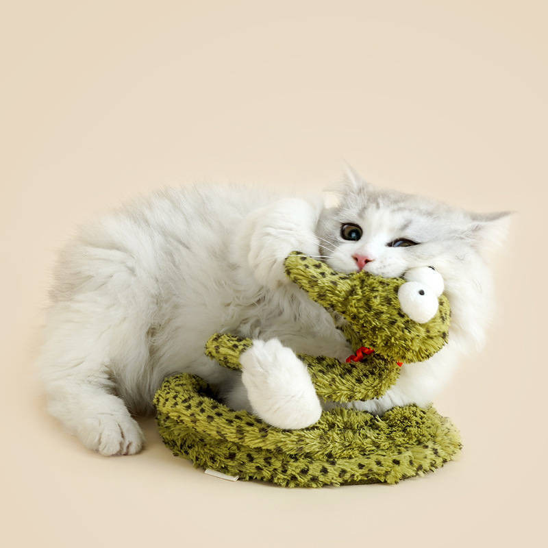 Cat Teaser Spring Toys Feather Long Stick Toy