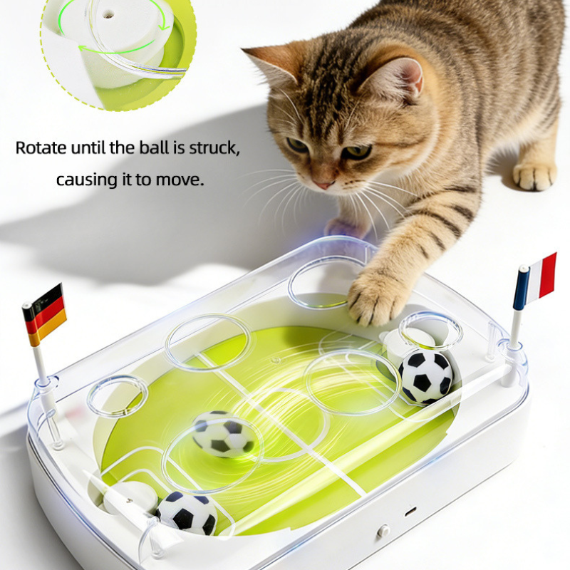Electric Interactive Football Field Cat Ball Toy