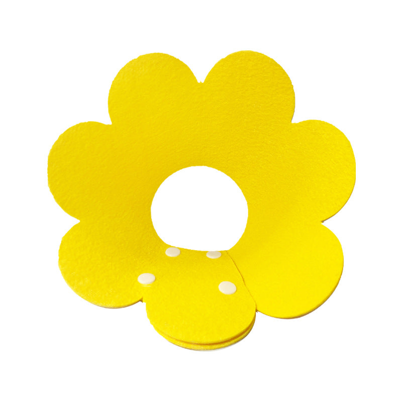 Flower Plush Collar Anti-licking Collar