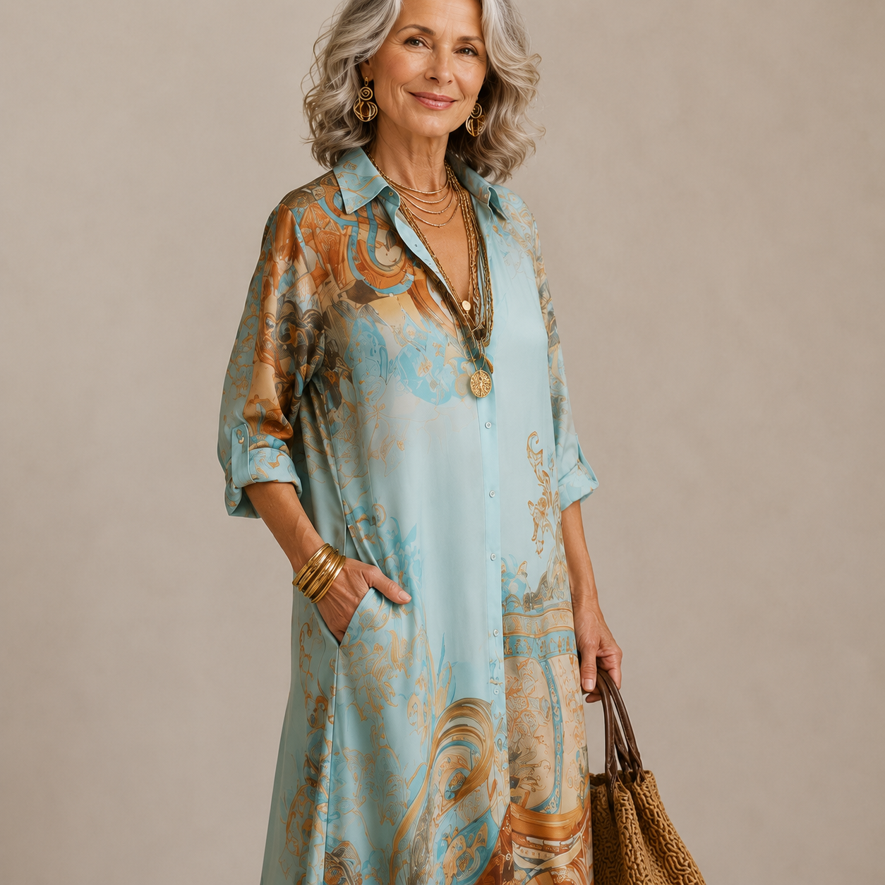 Maxi Dress Print Luxury