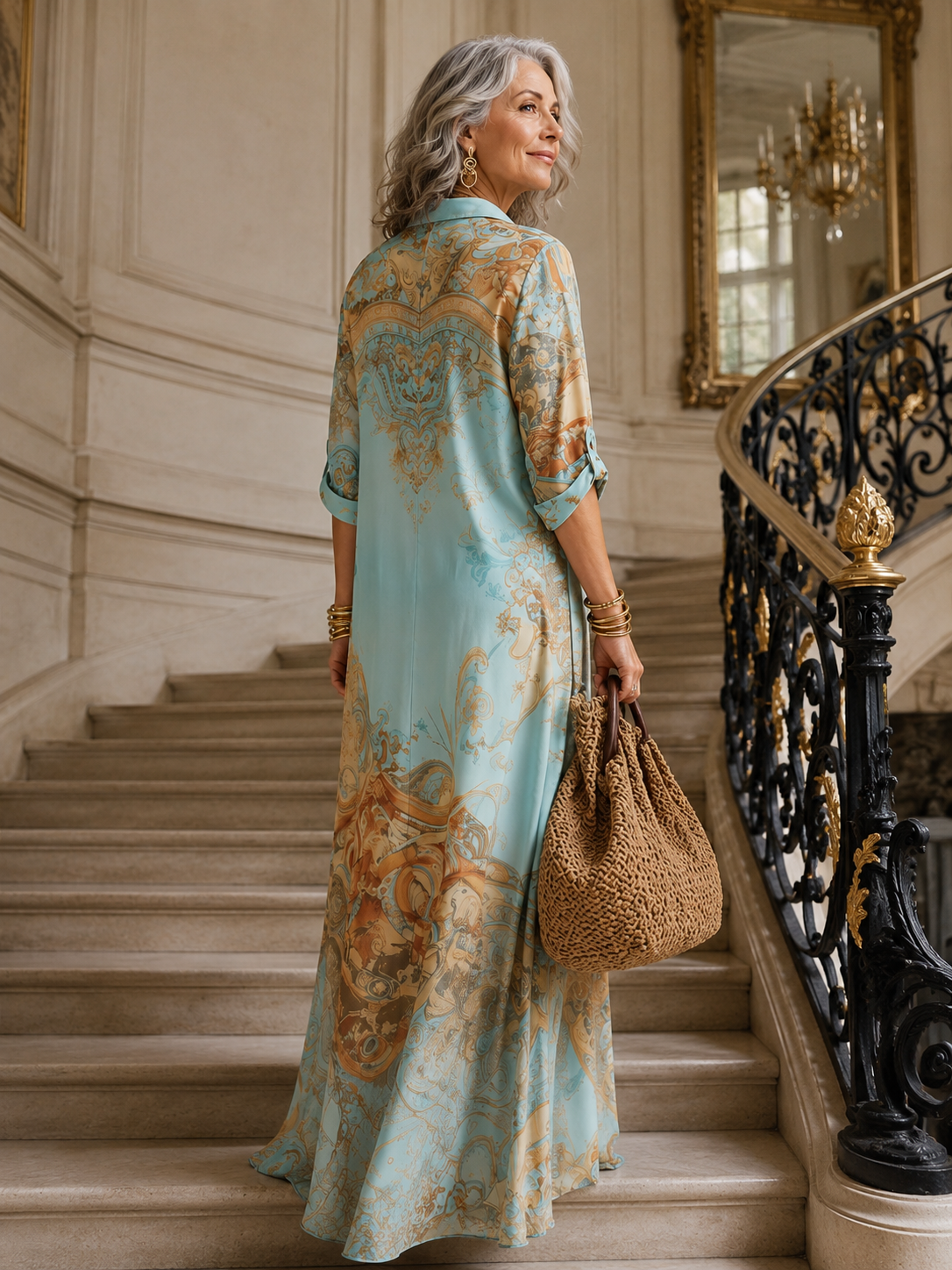 Maxi Dress Print Luxury