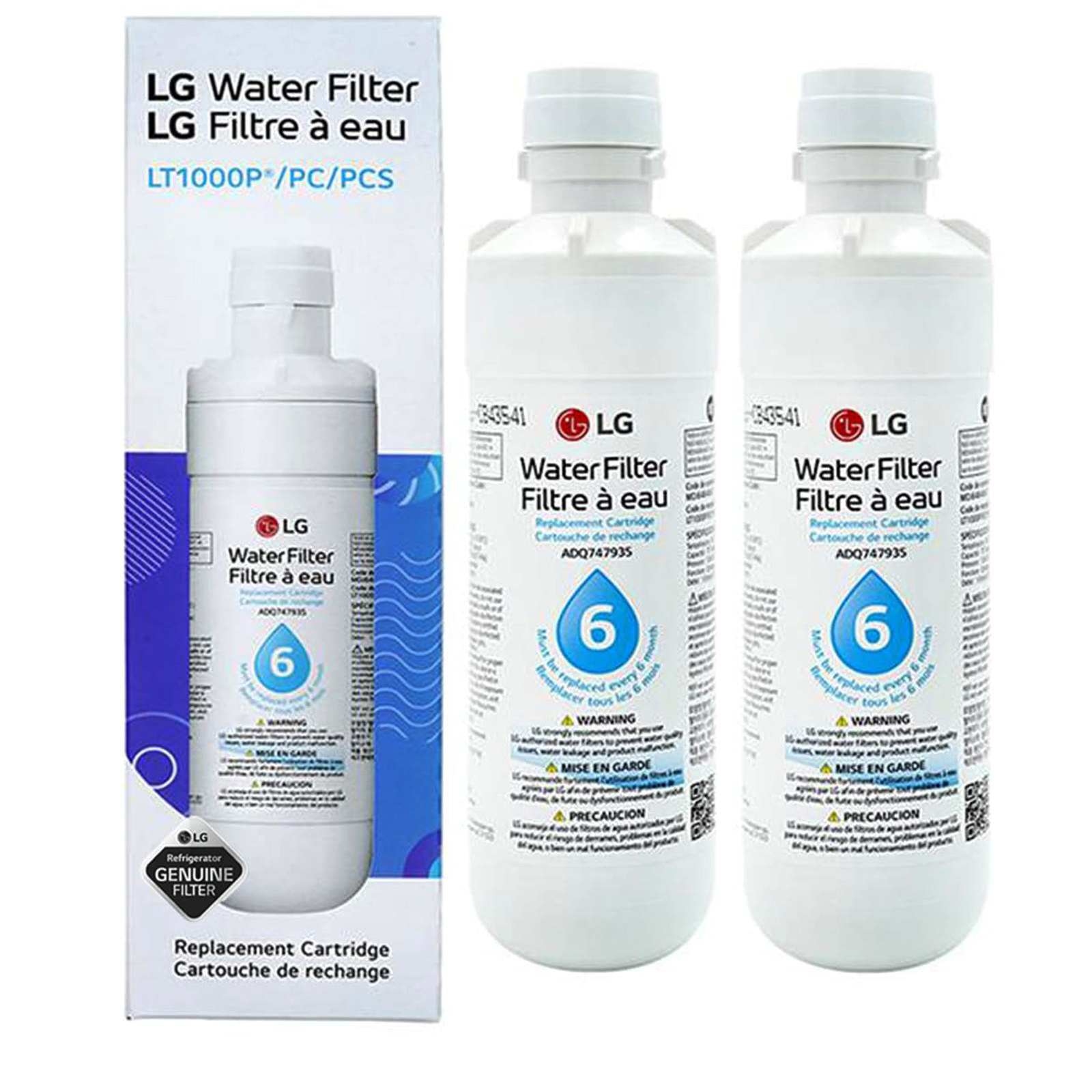 LG LT1000P,PC/PCS ADQ747935,ADQ74793501 Replacement Refrigerator Water Filter