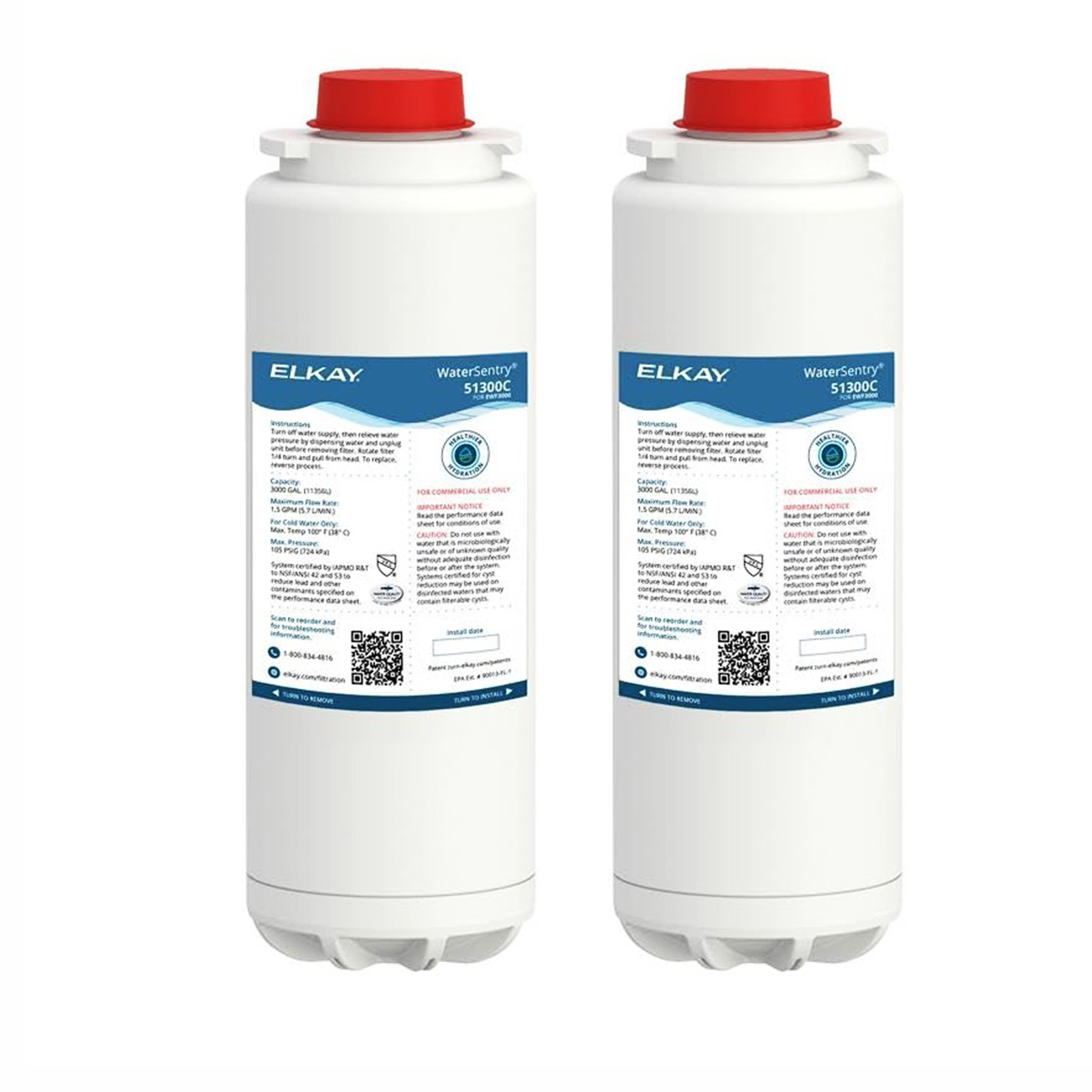 Elkay 51300c Replacement Filter 51300C, ERF750,55898C Filter (Bottle Fillers)